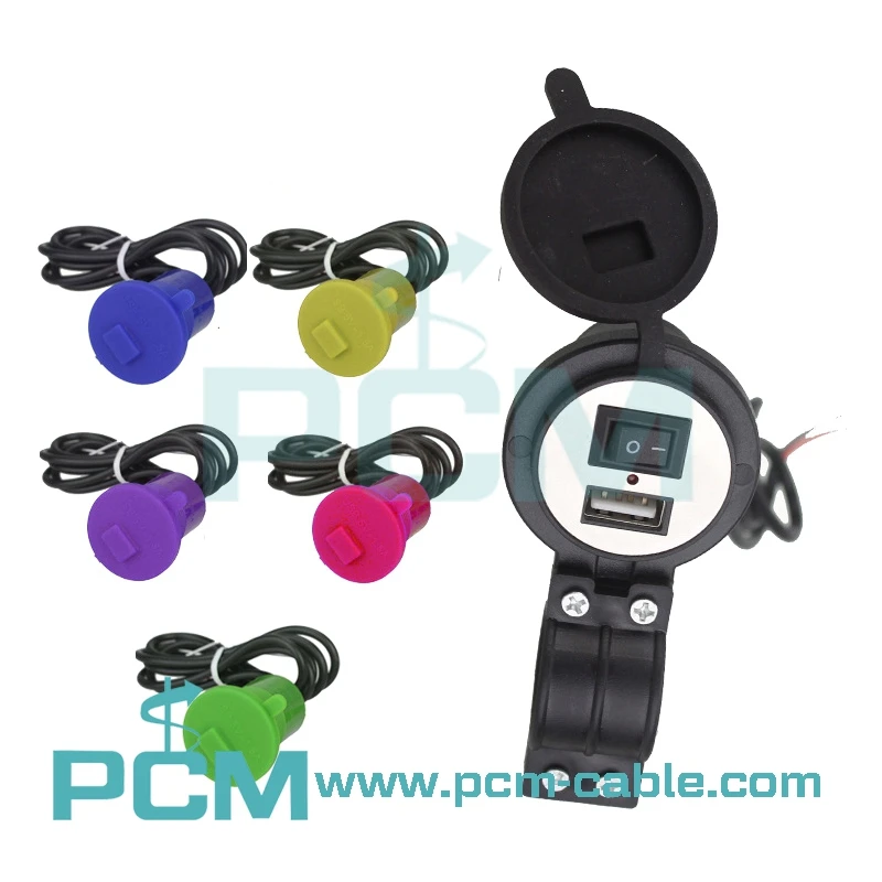 Motorcycle USB Car Charger With Switch (6) Motorcycle USB Car Charger With Switch (6)