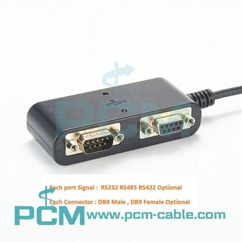 USB'den RS232 Hub'a 2 Bağlantı Noktası