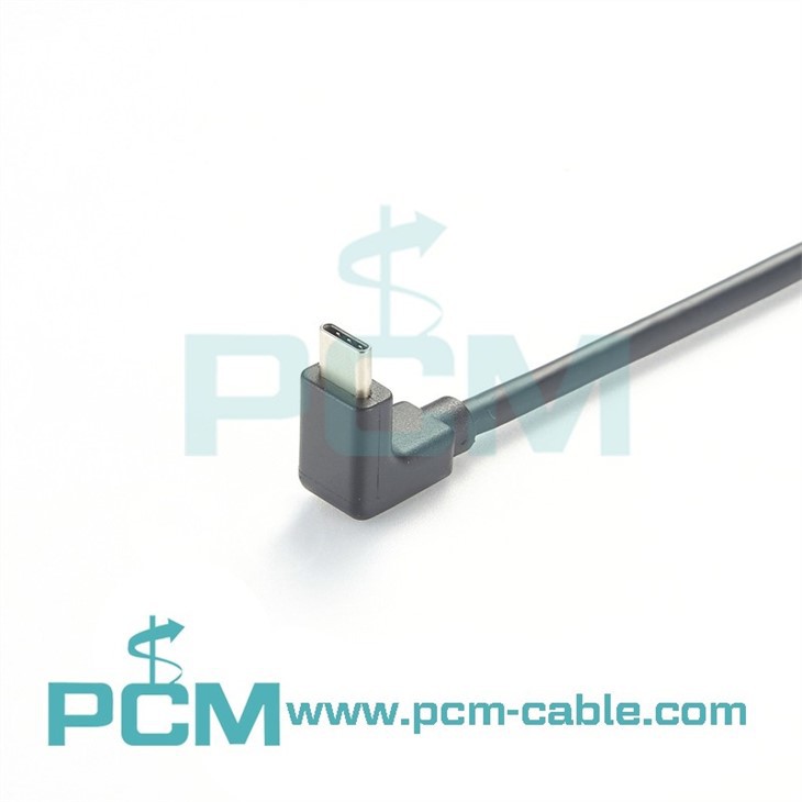 USB3.1 Type C Panel Mount Cable Up Angle