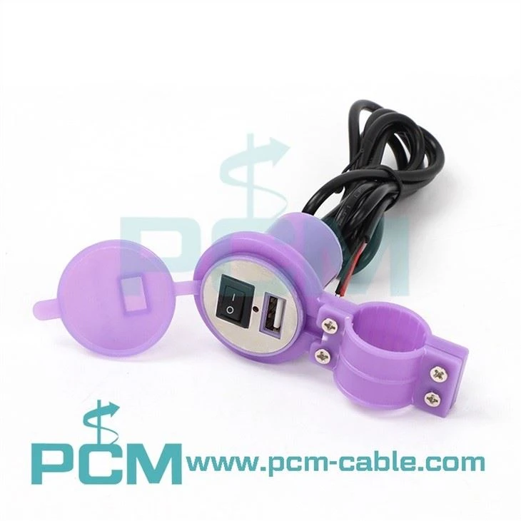 Motorcycle USB Car Charger With Switch (11)