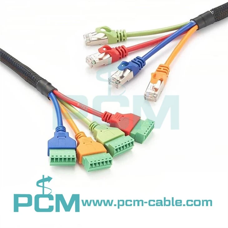 Ethernet RJ45 - Lehimsiz Terminal Bloğu Kablosu
