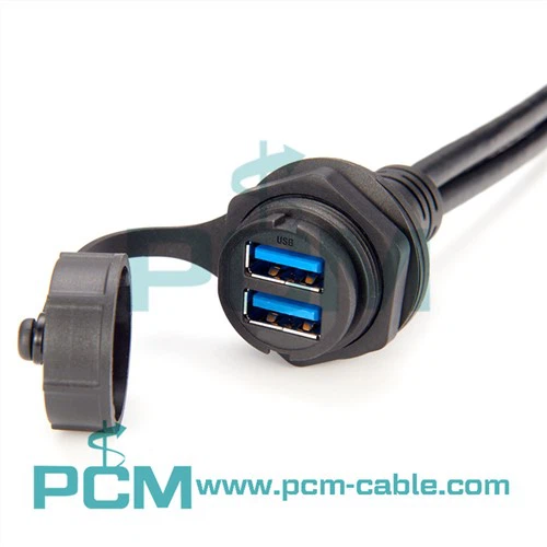 Çift başlı USB 3.0 Su Geçirmez Kablo