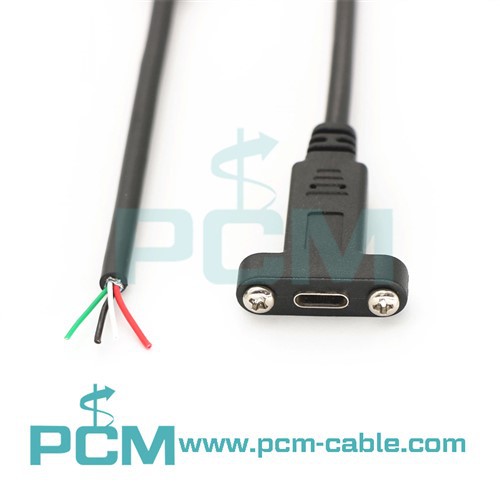 Panel Montaj Kablosu USB C - Mikro B Erkek