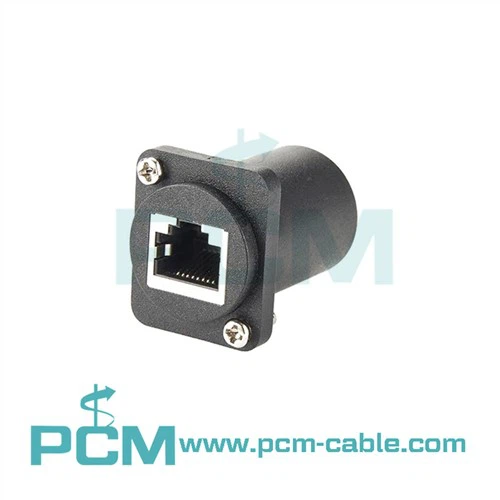 RJ45 Flanşlı Dişi D-şekilli Panel Montajı