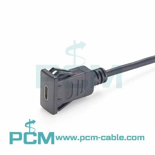 Snap-In Panel Montaj Kablosu USB C Soketi