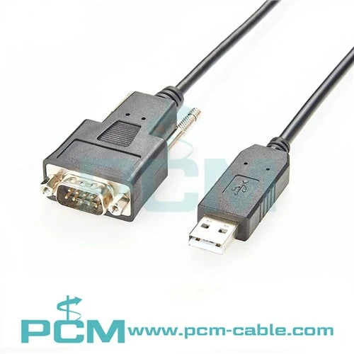 USB'den RS232'ye Kablo W Gömülü Elektronik DB9M Konektörü, FTDI ile