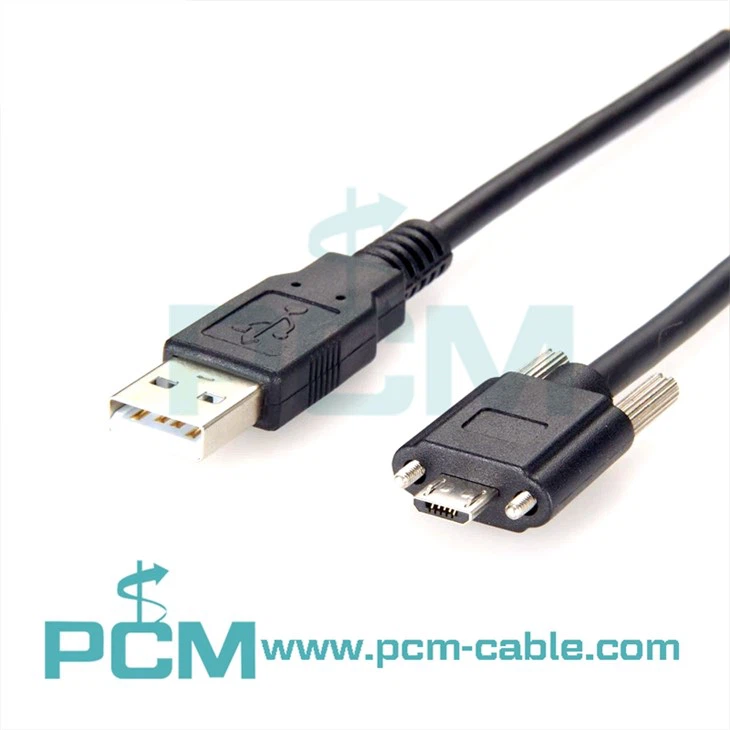 USB 2.0 A'dan Mikro B'ye M2 Vida Kilitli Kablo