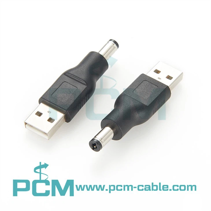 USB 2.0 A Female to DC 5.5x2.1mm DC Male Connector