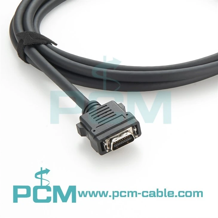 SCSI 20 Pin MDR Male HPCN Solder Plug Connector cable assembly