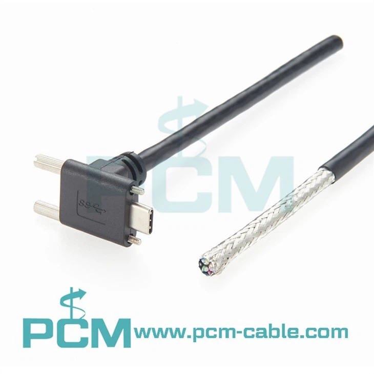 USB-C to USB-C Industrial Camera Cable with M2 Screws