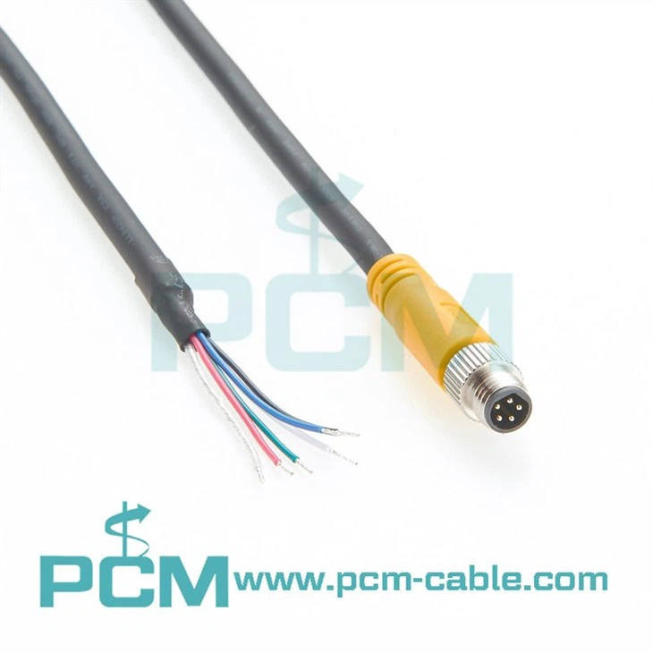 M8 5 Pin GPIO IO Power Trigger Cable for In-Sight Series 8000 8200 8400 8405 Micro 2000 compatible with  Cognex CCB-M8IO-02, CCB-M8IO-05, CCB-M8IO-10