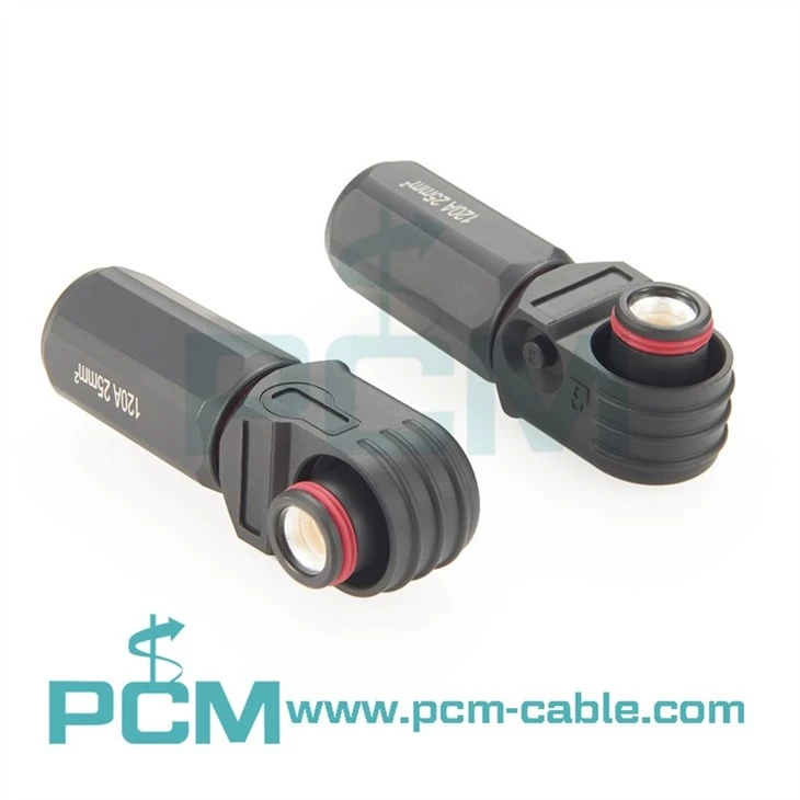 120A Power Connector Black Battery Storage High Voltage Plug