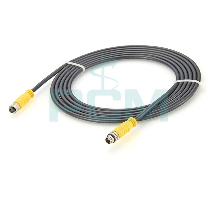 M8 Extension TPU Molded Cable Female Straight to Male Straight 4 Pin