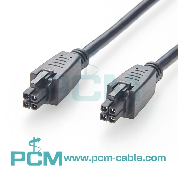 4,2 mm Aralıklı Molex Mini-Fit Jr. Aşırı Kalıplanmış Kablo Düzenekleri Çift Sıralı 4 Devre