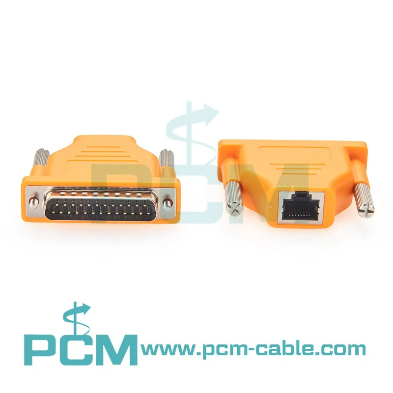 Cisco Compatible CAB-25AS-MMOD 74-0458-01 DB25 Male To RJ45 Female Modem Adapter Cisco Compatible CAB-25AS-MMOD 74-0458-01 DB25 Male To RJ45 Female Modem Adapter