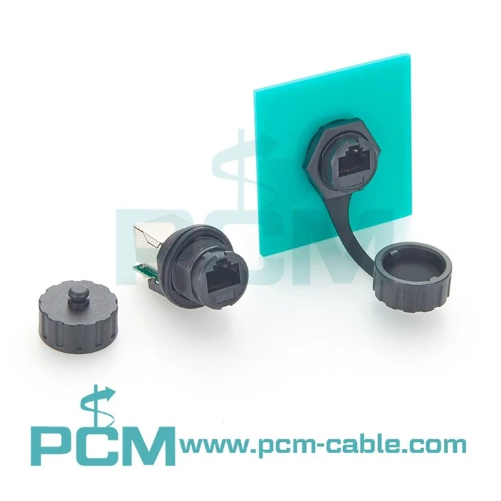 Bayonet Lock RJ45 Panel Coupler Industrial-Grade Connector