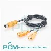 M12 A Kodu 8 Pinli Çift USB A Kablosu