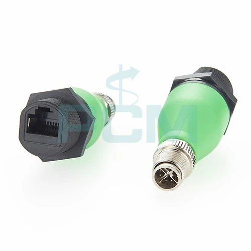 M12 X Kodundan RJ45 Panel Montaj Adaptörlerine